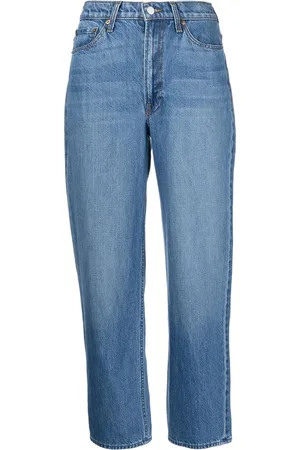 Mother High-waist straight-leg jeans