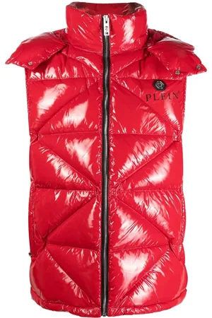 Philipp Plein High-shine quilted gilet jacket