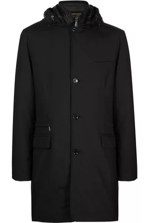 MOORER Button-up hooded coat
