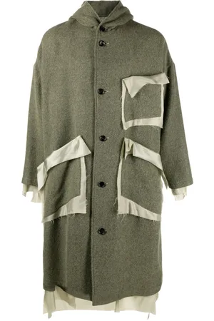 Sulvam Deconstructed single-breasted coat