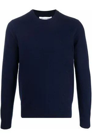 Comme des Garçons Fine-knit ribbed-trim jumper