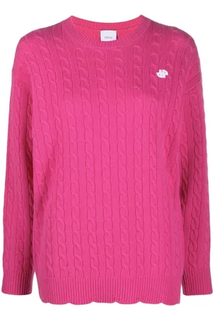 Patou Logo-motif cable-knit jumper
