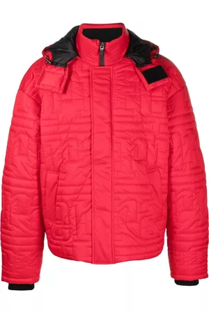 FERRARI Quilted-logo puffer jacket