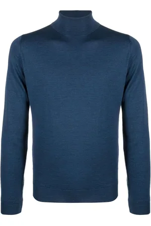 JOHN SMEDLEY Roll-neck merino jumper
