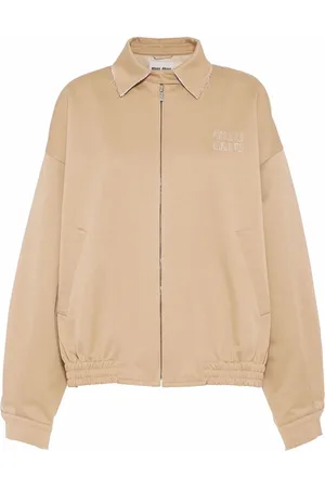 Miu Miu Oversized cotton blouson jacket