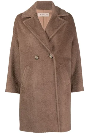 BLANCA Tuia textured double-breasted coat