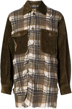 UMA WANG Juan panelled plaid jacket