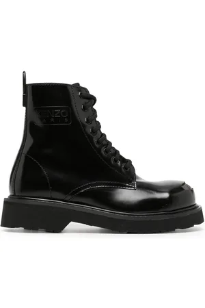 Kenzo Smile leather ankle boots