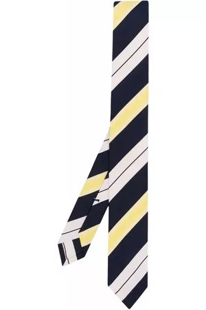 Thom Browne Men Bow Ties - Jacquard-stripe tie
