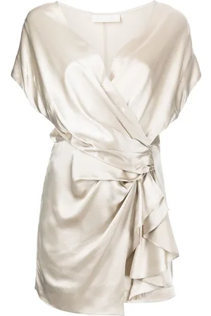 Michelle Mason Draped-detail mini dress