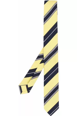 Thom Browne Men Bow Ties - Striped silk tie