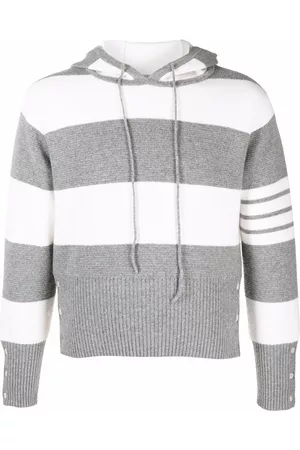 Thom Browne 4-Bar striped hoodie