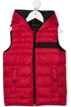 HUGO BOSS Reversible feather-down padded gilet