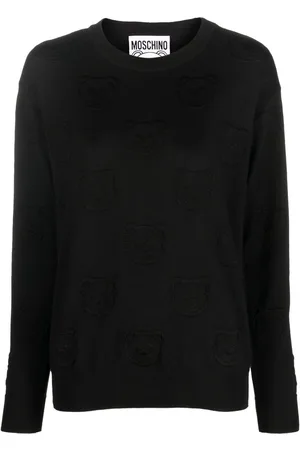 Moschino Teddy-jacquard virgin wool jumper