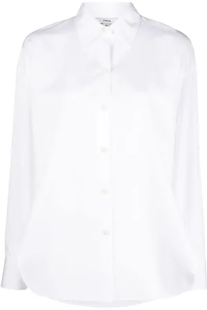 Vince Side-slit cotton shirt