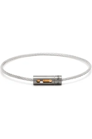Le Gramme 18kt yellow gold and titanium Cable 5g bracelet