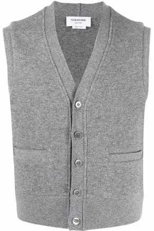 Thom Browne Sleeveless cashmere cardigan