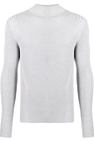 DION LEE Reflective ribbed-knit jumper