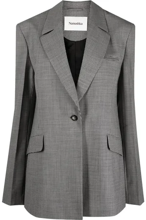 Nanushka Puppytooth oversized blazer
