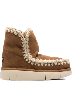 Mou Logo-patch slip-on boots