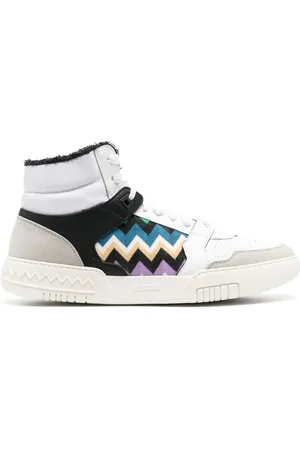Missoni Zigzag-pattern high-top sneakers