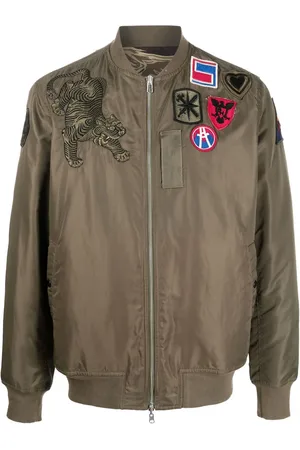 Maharishi Patch-detail reversible bomber jacket