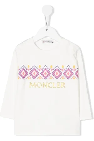Moncler Fair isle-print logo-embroidered T-shirt