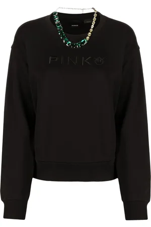 Pinko Crew-neck cotton sweatshirt