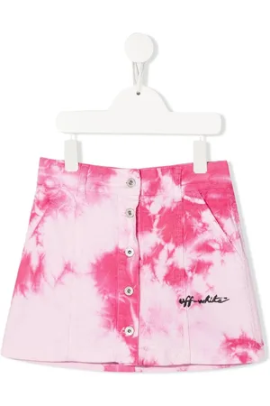 OFF-WHITE Tie dye-print skirt