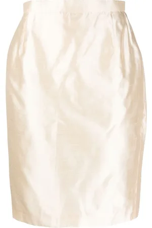 Saint Laurent 1990s high-waisted silk skirt