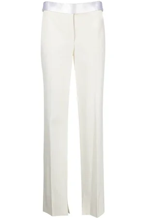 Stella McCartney Satin-waistband detail trousers