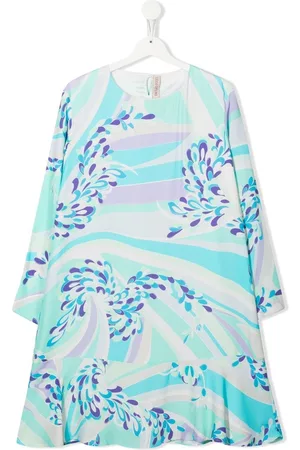 PUCCI Junior Abstract-print peplum dress