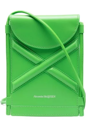 Alexander McQueen Women Shoulder Bags - Embossed-logo detail crossbody bag