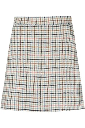 See by Chloé Check-print A-line mini skirt