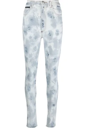 Philipp Plein High-waisted tie-dye jeggings
