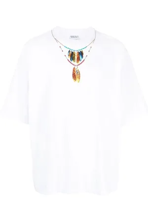 MARCELO BURLON Necklace-print short-sleeve T-Shirt