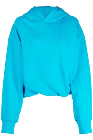 The Attico Embossed-logo cotton hoodie