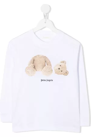 Palm Angels Bear-print long-sleeved T-shirt