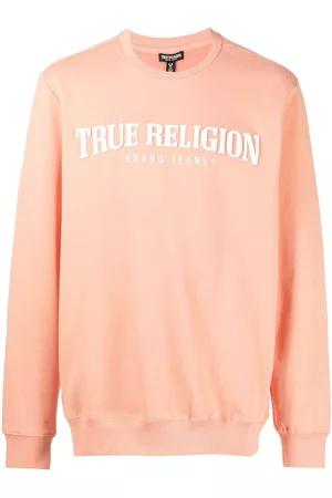 True Religion Men Sweatshirts - Logo-print cotton-blend sweatshirt