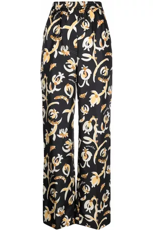 Nanushka Graphic floral-print elasticated-waist trousers