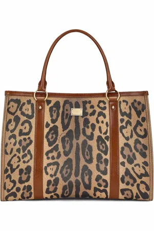Dolce & Gabbana Crespo leopard-print tote bag