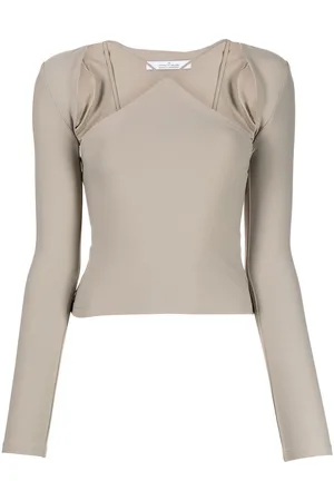 Rokh Cut-out detail long-sleeve T-shirt