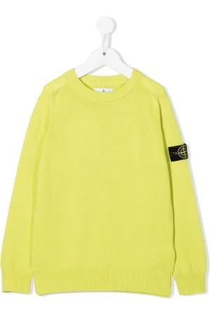 Stone Island Logo-patch crew neck sweatshirt