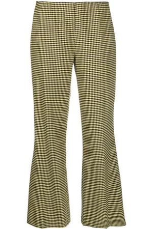 P.A.R.O.S.H. Houndstooth flared trousers