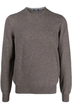 BARBA Round neck cashmere jumper
