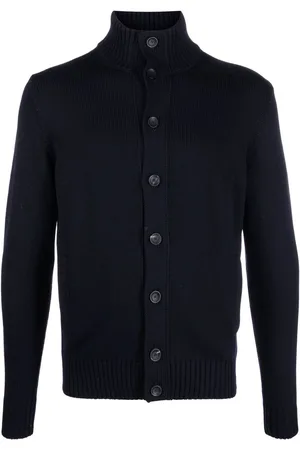 ZANONE Wool high neck cardigan