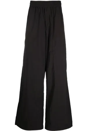 OFF-WHITE Logo patch wide-leg trousers