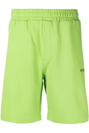 Helmut Lang Logo-print cotton track shorts