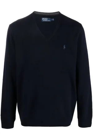 Ralph Lauren Logo-embroidered V-neck jumper