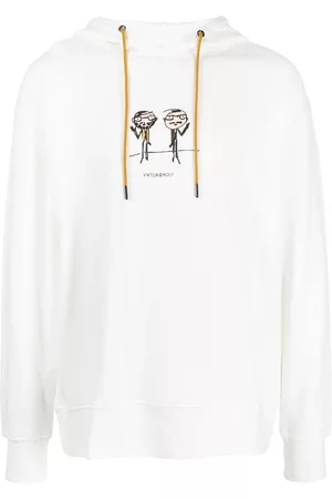 Viktor & Rolf Men Sweatshirts - Graphic print cotton hoodie